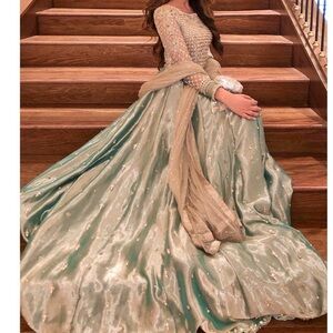 Faiza Saqlain Lengha Choli - Pakistani designer suit